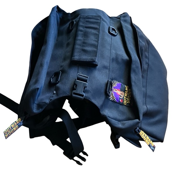 Outward Hound Other - Outward Hound Dog Saddle Backpack Adjustable Black Medium Clip On Removable